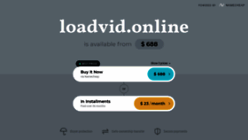 What Loadvid.online website looked like in 2022 (2 years ago)
