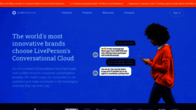 What Liveperson.com website looked like in 2022 (2 years ago)