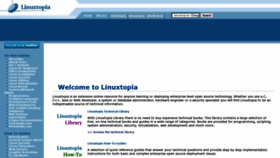 What Linuxtopia.org website looked like in 2022 (2 years ago)