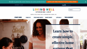 What Livingwellspendingless.com website looked like in 2022 (2 years ago)