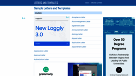What Lettersandtemplates.com website looked like in 2022 (2 years ago)