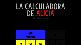 What Lacalculadoradealicia.es website looked like in 2022 (3 years ago)