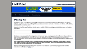 What Lookip.net website looked like in 2022 (2 years ago)