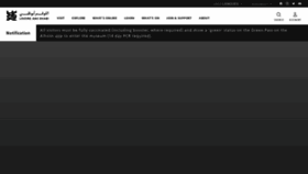 What Louvreabudhabi.ae website looked like in 2022 (3 years ago)