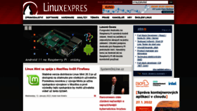 What Linuxexpres.cz website looked like in 2022 (2 years ago)