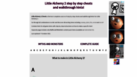 What Littlealchemy2cheats.com website looked like in 2022 (2 years ago)