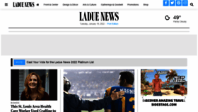 What Laduenews.com website looked like in 2022 (2 years ago)
