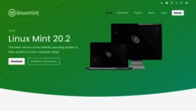What Linuxmint.com website looked like in 2022 (3 years ago)