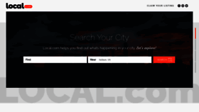 What Local.com website looked like in 2022 (2 years ago)