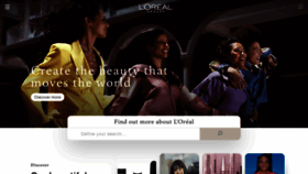What Loreal.com website looked like in 2022 (2 years ago)