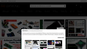 What Lextronic.fr website looked like in 2022 (2 years ago)
