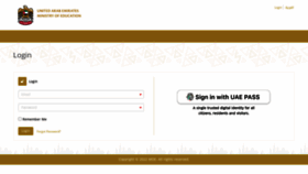 What Learningcurve.moe.gov.ae website looked like in 2022 (2 years ago)