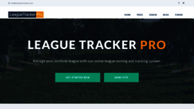 What Leaguetrackerpro.com website looked like in 2022 (2 years ago)