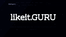 What Likeit.guru website looked like in 2022 (2 years ago)