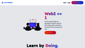 What Learnweb3.io website looked like in 2022 (2 years ago)