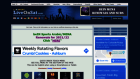 What Liveonsat.com website looked like in 2022 (2 years ago)