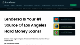 What Lendersa.com website looked like in 2022 (2 years ago)