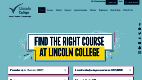 What Lincolncollege.ac.uk website looked like in 2022 (2 years ago)