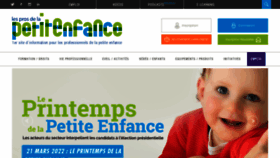 What Lesprosdelapetiteenfance.fr website looked like in 2022 (2 years ago)