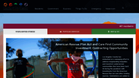 What Lacounty.gov website looked like in 2022 (2 years ago)