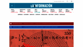 What Lainformacion.com website looked like in 2022 (2 years ago)