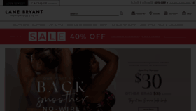 What Lanebryant.com website looked like in 2022 (2 years ago)