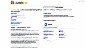 What Launchpad.net website looked like in 2022 (2 years ago)