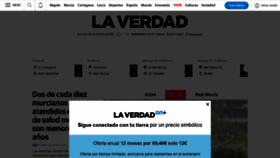 What Laverdad.es website looked like in 2022 (2 years ago)