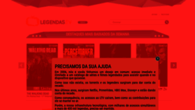 What Legendas.tv website looked like in 2022 (2 years ago)