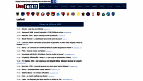 What Livefoot.fr website looked like in 2022 (2 years ago)