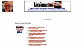 What Lucianne.com website looked like in 2022 (3 years ago)