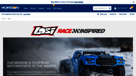 What Losi.com website looked like in 2022 (2 years ago)