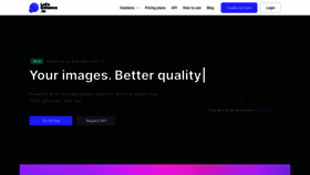 What Letsenhance.io website looked like in 2022 (3 years ago)