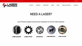 What Laserphotonics.com website looked like in 2022 (2 years ago)