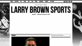 What Larrybrownsports.com website looked like in 2022 (2 years ago)