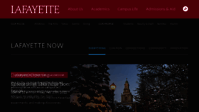What Lafayette.edu website looked like in 2022 (2 years ago)