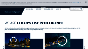 What Lloydslistintelligence.com website looked like in 2022 (2 years ago)