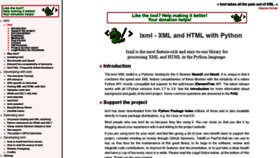 What Lxml.de website looked like in 2022 (2 years ago)