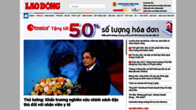 What Laodong.com.vn website looked like in 2022 (2 years ago)