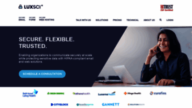 What Luxsci.com website looked like in 2022 (3 years ago)