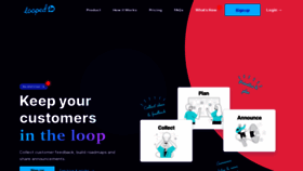 What Loopedin.io website looked like in 2022 (2 years ago)
