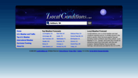 What Localconditions.com website looked like in 2022 (2 years ago)
