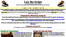 What Lazybeescripts.co.uk website looked like in 2022 (2 years ago)