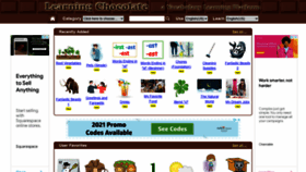 What Learningchocolate.com website looked like in 2022 (2 years ago)