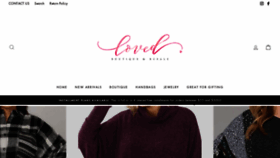 What Lovedboutique.com website looked like in 2022 (2 years ago)