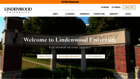 What Lindenwood.edu website looked like in 2022 (2 years ago)