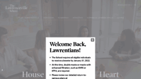 What Lawrenceville.org website looked like in 2022 (2 years ago)