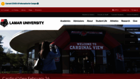 What Lamar.edu website looked like in 2022 (2 years ago)