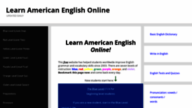 What Learnamericanenglishonline.com website looked like in 2022 (2 years ago)