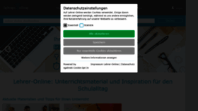 What Lehrer-online.de website looked like in 2022 (2 years ago)